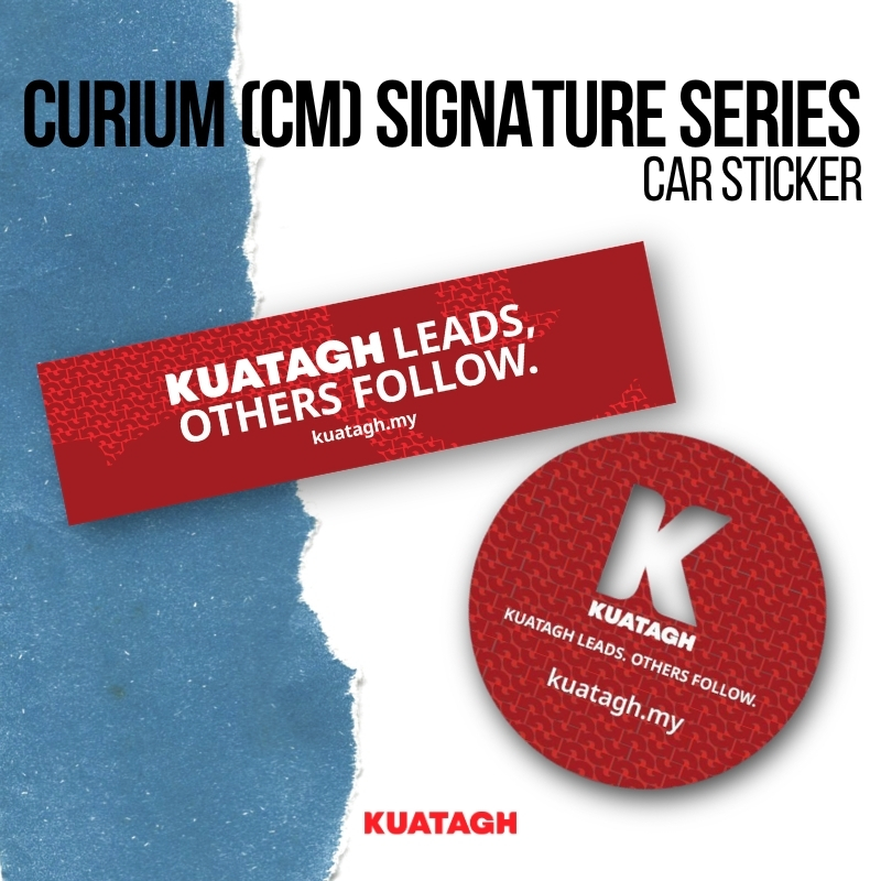CURIUM (Cm) SIGNATURE SERIES CAR STICKER
